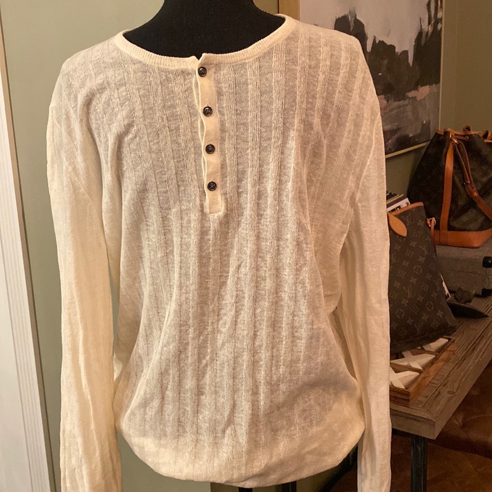 NWT! Alfani men’s linen lightweight sweater, SZ large. Brand-new with tags!